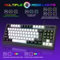 thumbnail image 2 of HXSJ A877 con cable K87 RGB Streamer Mini teclado para juegos retroiluminado ajustable teclado de membrana sin conflictos de 25 teclas, 2 of 8