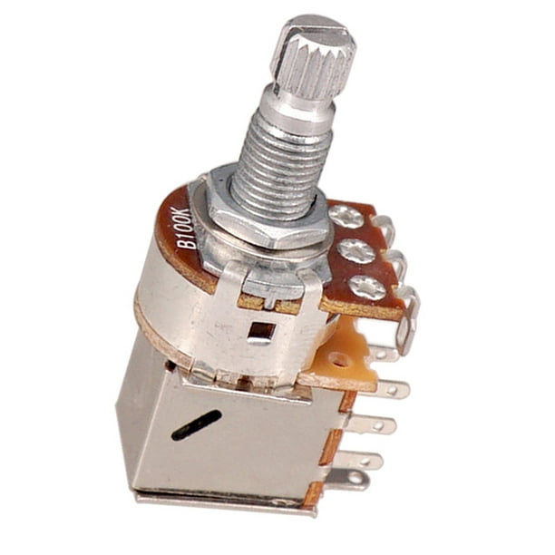 Potenciómetro de guitarra Push Pull Sunnimix A50K B50K B100K Eje largo 18mm