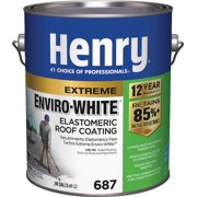 HENRY CO 687 Elastomeric Roof Coating, Enviro White, 1-Gal. HE687046