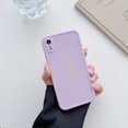 thumbnail image 4 of Compatible with iPhone XR Case for Women Girls,Cute Love Heart Pattern Glossy Soft Slim TPU Protective Bumper Shockproof Case for iPhone XR 6.1＂-Purple, 4 of 9