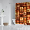 thumbnail image 2 of Fall Pumpkins and Autumn Leaves Pattern Shower Curtain 72"x84" ,Bathroom Decorative Shower Curtains Set with 12 Hooks,Modern Waterproof Washable Shower Curtain, 2 of 6