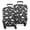 Dinosaur Silhouette Pattern, variant on Dinosaur Pattern with Text Elements Luggage Cover Fashion Suitcase Cover Baggage Covers Fit 25-28 Inch Luggage (Go Travel)