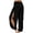 Black, variant on High Slit Harem Pants Women Hippie Harem Pants Trousers Women's Versatile Casual Pants with Slit Design Everyday Outfit for Spring Summer Fall Leisure Activities Black S