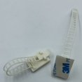 thumbnail image 1 of Soportes para cables ajustables blancos, 100 piezas de clips para cables, bridas ajustables, clips para cables autoadhesivos de 3 m, abrazaderas para cables, abrazaderas para cables para la gestión d, 1 of 5