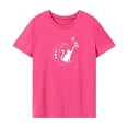 thumbnail image 1 of Camiseta para mujer Ropa de verano Top de manga corta para caminar Regalo del día de San Valentín L, 1 of 7