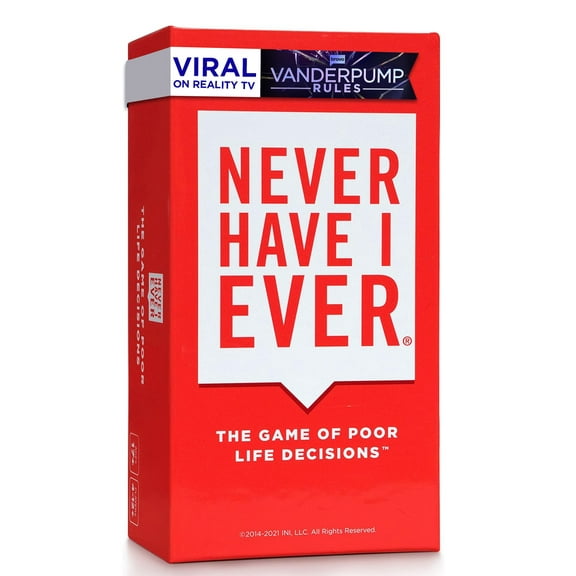 Never Have I Ever - The Game of Poor Life Decisions, Hilarious and Revealing Party Card Game for Adults