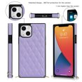 thumbnail image 2 of SaniMore for iPhone 14 Plus Magnetic Fragrant Case Support Wireless Charging, Premium PU Leather Cover Built-in Detachable Lanyard 360° All-Inclusive Shockproof Protective Shell, Purple, 2 of 8
