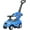 Blue, variant on ChromeWheels 3 in 1 Ride on Push Car for Toddlers with Removable Handle, Red