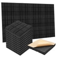 thumbnail image 4 of UPOUART Sound Absorbing Panels Soundproof Panels Black 12 Pcs 11.79x11.79x1.97 In, 4 of 8