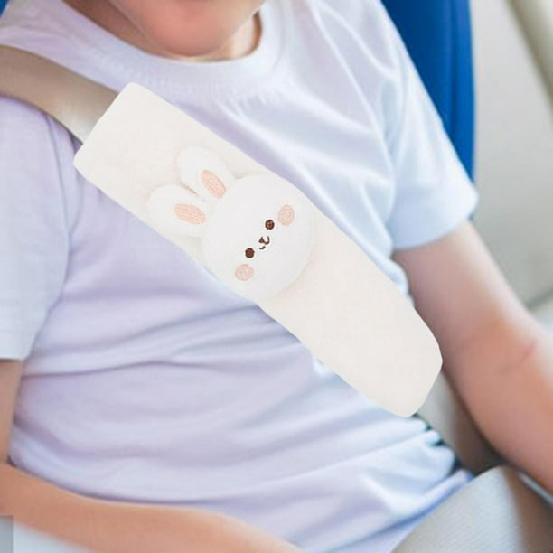 Funda para cinturón de seguridad de coche, funda para cinturón de seguridad de coche para todos los coches, niños y adultos Conejo