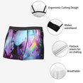 thumbnail image 6 of Daiia Rainbow Spotted White Horse Men's Underwear Boxer Briefs, Cotton Stretch Moisture-Wicking Underwear-Medium, 6 of 9