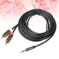 thumbnail image 5 of TOXMENT 3 Meters 2RCA to 3.5mm Interface Male Audio Cable for Amplifiers Audio Home Theater DVD Amplifier Phone Headphone Tablet PC Sound, 5 of 8