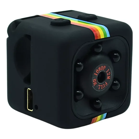 Mini Camara Ovaltech Espia Full Hd Sensor Visión Nocturna Color Negro