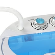HomGarden 10lbs Capacity Compact Top-Load Washing Machine, Mini Twin Tub Washer Spin Dryer, Blue