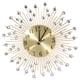 thumbnail image 1 of Reloj de pared 3D con diamantes decorativos, reloj de pared para sala de estar, silencioso, de cuarzo, moderno y minimalista (dorado)., 1 of 5