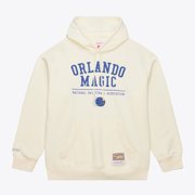 Men's Mitchell & Ness Cream Orlando Magic Walk-Off Fleece Hoodie