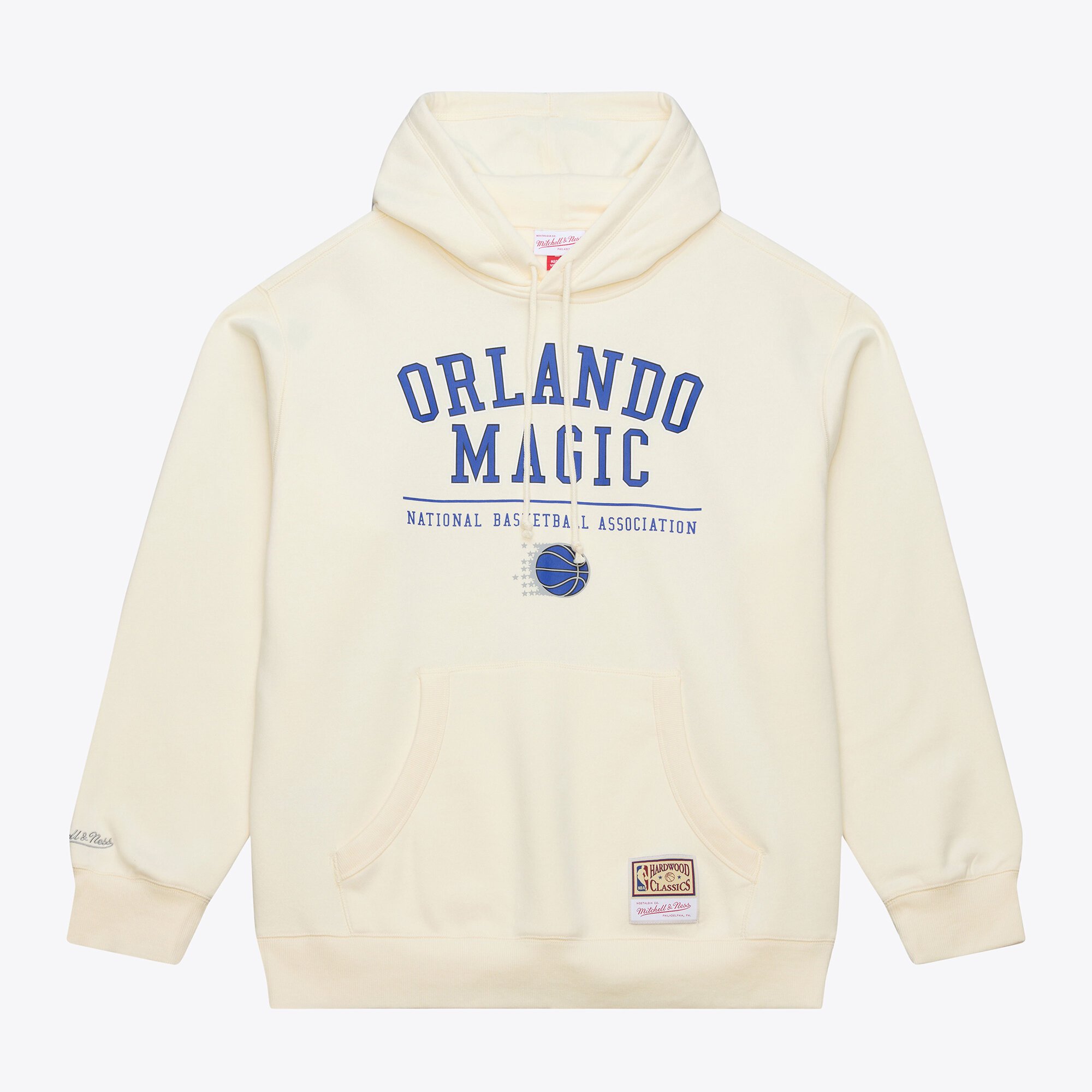 Men's Mitchell & Ness Cream Orlando Magic Walk-Off Fleece Hoodie