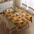 thumbnail image 2 of Cats and Pumpkins Halloween Pattern Rectangle Tablecloth 60"x84",Waterproof Polyester Rectangle Table Cloth, Wipeable Spillproof Polyester Tablecloth for Dining, Camping, Indoor and Outdoor, 2 of 5