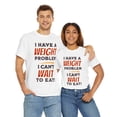 thumbnail image 5 of DJH Apparel | Can't Wait To Eat Funny Comical Unisex T-shirt, 5 of 5