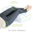 thumbnail image 3 of Sleep Yoga Leg Back Sleepers & Side Sleepers, Ergonomically Designed Down Alternative Between & Under Pillow for Knee Support,, 3 of 5