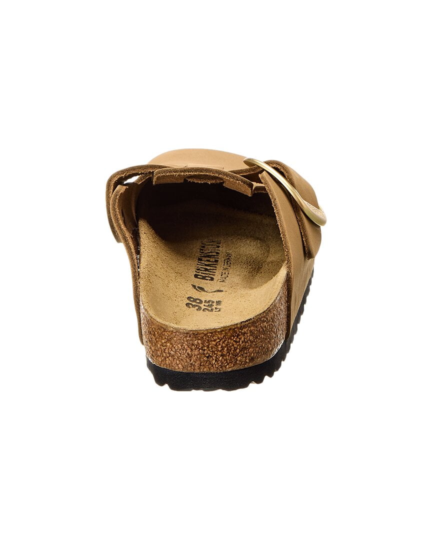 Birkenstock Boston Big Buckle Narrow Leather Clog, 36, Green