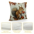 thumbnail image 4 of Creowell Throw Pillow Covers ,Squirrel Cute Autumn Animals Decorative Pillow Covers for Couch Nature Woodland Forest Fall Outdoor/Indoor Throw Pillows Soft Cushion Covers for Sofa Home White, 4 of 5