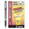 Pilot Precise Grip Bold Capped Rolling Ball Pens - Bold Pen Point - 1 Mm Pen Point Size - Black - Black Barrel - 1 Dozen