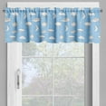 thumbnail image 2 of Ambesonne Rain Window Valance, Cartoon Weather, 54" X 12", Pale Azure Blue White, 2 of 5