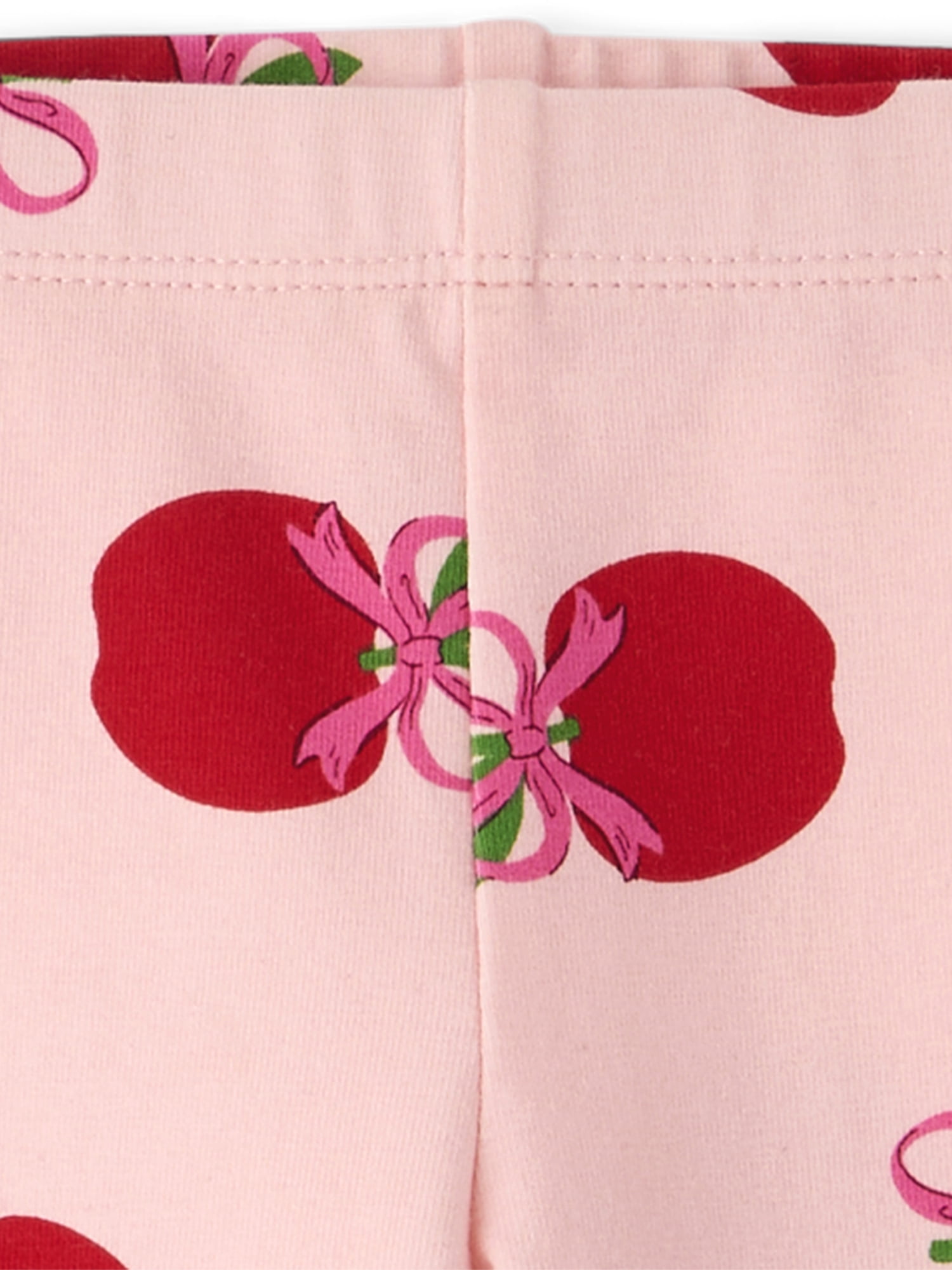 The Children's Place Baby And Toddler Girls Apple Bow Leggings, Sizes 6M-5T