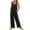 Black, variant on Baqcunre Jumpsuits for Women Womens Overalls Casual Loose Sleeveless Adjustable Straps Wide Leg Jumpsuit with 3 Pockets Jumpsuits for Women Dressy One Piece Jumpsuits for Women