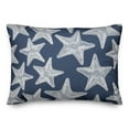 thumbnail image 2 of Creative Products Starfish Navy 14x20 Spun Poly Pillow, 2 of 3