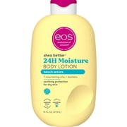 eos Beach Waves Body Lotion, 24 Hour Moisturizing Daily Body Moisturizer for Dry Skin with Shea Butter & Vitamin E, 16 oz