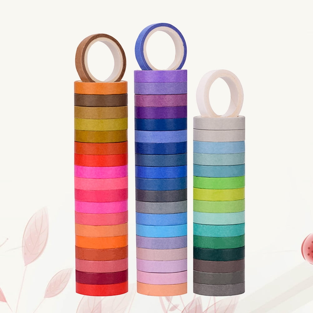 GOOHOCHY 180 Rolls  Creative Washi Paper Tapes Stylish Decorative Stickers Lovely Tape Gift Packaging Tape for DIY