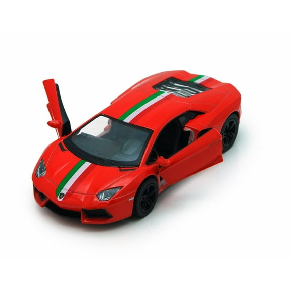 Lamborghini Aventador LP700-4 Hard Top, Red - Kinsmart 5355DF - 1/38 Scale Diecast Model Replica (Brand New, but NOT IN BOX)