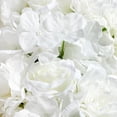 thumbnail image 5 of White Artificial Flowers for Home Party Wedding,Artificial Silk Flowers Row, 5 of 14