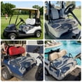 thumbnail image 6 of Golf Cart Seat Covers for 2 Seater, Navy White Soft Microfiber Cart Seat Towel Blanket, Marble Modern Artwork Absorbent Breathable Non Slip Bench Seats Protector for Golf Course 51"x31", 6 of 9