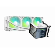 TRYX Panorama SE 360 ARGB White 360mm AIO Rotatable 6.5'' AMOLED Curved Screen 3D Anamorphic Effect Customizable AIO Cooler 360mm White Asetek Adela 280w TDP Intel LGA 1851/1700/1200/115X AMD AM5/AM4