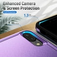 thumbnail image 3 of Heavy Duty Phone Case Designed for Apple iPhone 8 Plus,7 Plus Case with 1Pc Tempered Glass Screen Protector, Shockproof Dropproof Anti-Scratch Phone Case Cover for Apple iPhone 8 Plus,7 Plus,Purple, 3 of 6
