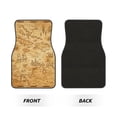 thumbnail image 2 of Disketp Old Vintage Map Of Sea for Crystal Velvet Car Mats Four-Piece Set,All-Season Automotive Protection, Vehicles, Cars, Trucks, and SUVs,Anti-Slip Design, 2 of 7