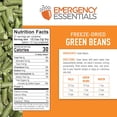 thumbnail image 2 of Emergency Essentials Freeze-Dried Green Beans #10 Can – 21 Servings – Emergency Food with 30-Year Shelf Life – Great for Food Storage and Everyday Use – No Additives or Preservatives – Made in USA, 2 of 7