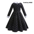 thumbnail image 2 of Girls Kids Wednesdays Cosplay Costume Halloween Cosplay Dress Up, 2 of 6