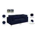 thumbnail image 5 of Meridian Furniture Julia Navy Velvet Modular Sofa, 5 of 5