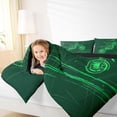 thumbnail image 4 of jejeloiu Extreme Sport Lover Full Size Comforter Sets,Green Motor Biker Bedding Sets For Boys Men Reversible 3pcs, 4 of 8