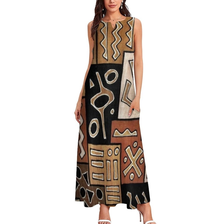 African ethnic print Long Dress elegant dress women's summer clothing 2025 dresses korean style Dress - Walmart.com African ethnic print Long Dress elegant dress women's summer clothing 2025 dresses korean style Dress - Walmart.com