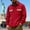 Red, variant on Men's Wool Blend Overcoat – Solid Color Single Long Winter Coat With Pockets Jacket