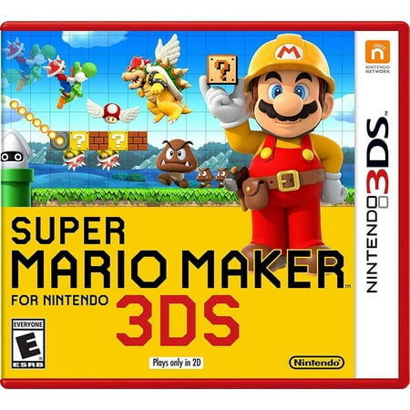 Super Mario Maker for Nintendo 3DS - Nintendo 3DS, Want your cannons to shoot coins? Go for it! In this game, you call the shots, and simple touch-screen.., By by