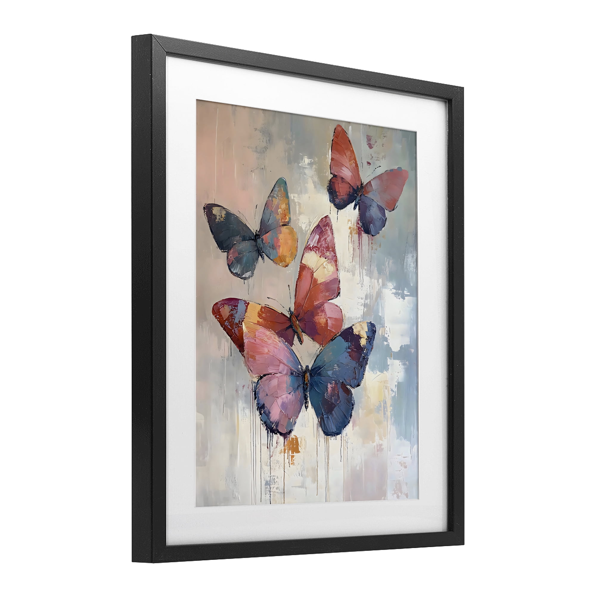 Stupell Industries Butterfly Beauty in Flight Black Framed Print Under Glass, design by Creative Studio