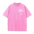 thumbnail image 4 of Men's Hawaiian Graphic Tee - Palm Print Vintage T-Shirt | Oversized Beach Vacation Top 2025, 4 of 9