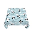 thumbnail image 5 of Wukai Cute Panda Bear Waterproof Tablecloth for Kitchen Dining, Fits Square Tables for 2-4 Seats -54"x54", 5 of 7