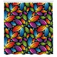 thumbnail image 3 of Ambesonne Floral Shower Curtain, Colorful Flowers Vintage, 69"Wx84"L, Multicolor, 3 of 3